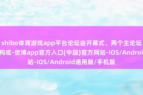 shibo体育游戏app平台论坛由开幕式、两个主论坛和五个主题论坛构成-世博app官方入口(中国)官方网站-IOS/Android通用版/手机版