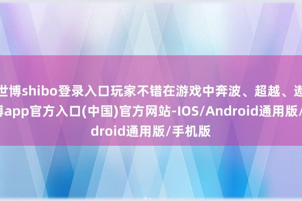 世博shibo登录入口玩家不错在游戏中奔波、超越、遨游-世博app官方入口(中国)官方网站-IOS/Android通用版/手机版