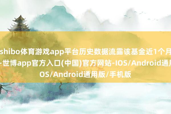 shibo体育游戏app平台历史数据流露该基金近1个月下落0.53%-世博app官方入口(中国)官方网站-IOS/Android通用版/手机版