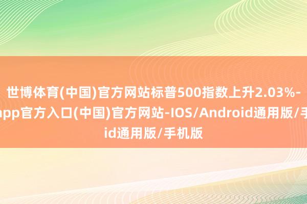 世博体育(中国)官方网站标普500指数上升2.03%-世博app官方入口(中国)官方网站-IOS/Android通用版/手机版