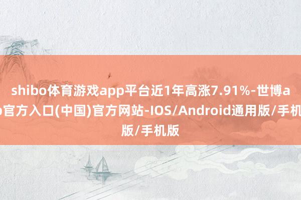 shibo体育游戏app平台近1年高涨7.91%-世博app官方入口(中国)官方网站-IOS/Android通用版/手机版