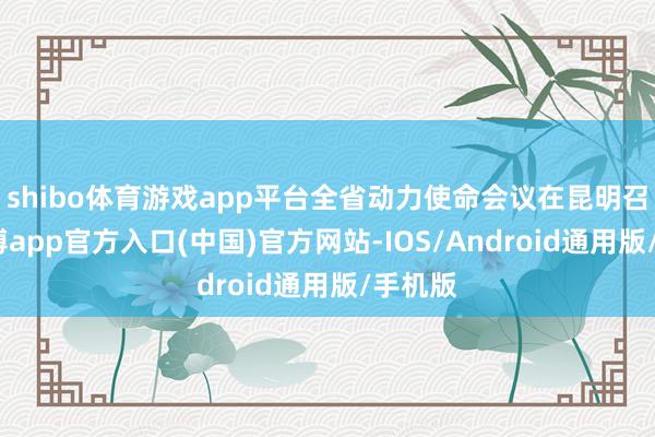 shibo体育游戏app平台全省动力使命会议在昆明召开-世博app官方入口(中国)官方网站-IOS/Android通用版/手机版